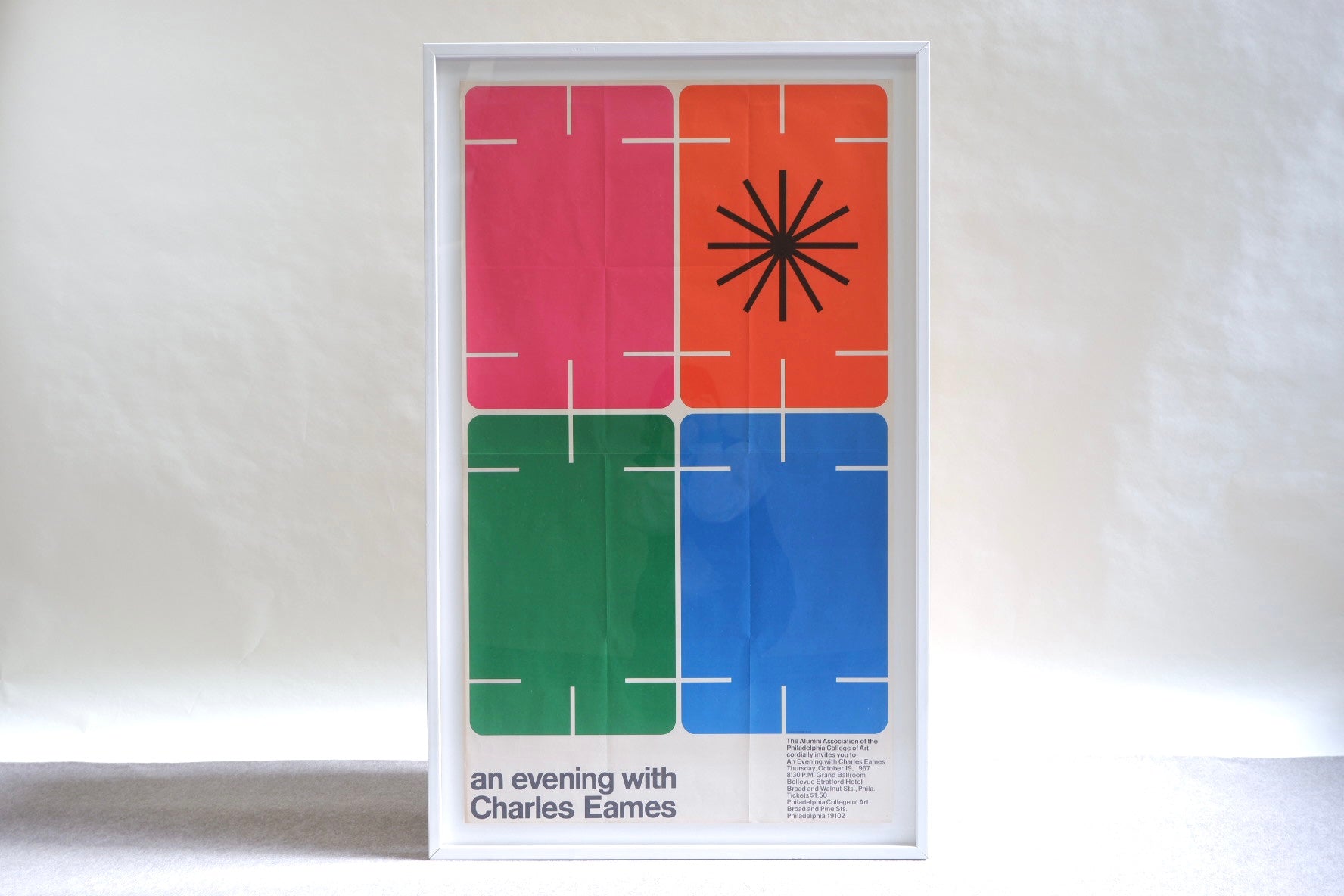 Product photo of "An Evening With Charles Eames Poster,1967 Screen print on paper" of THE ONE&ONLY