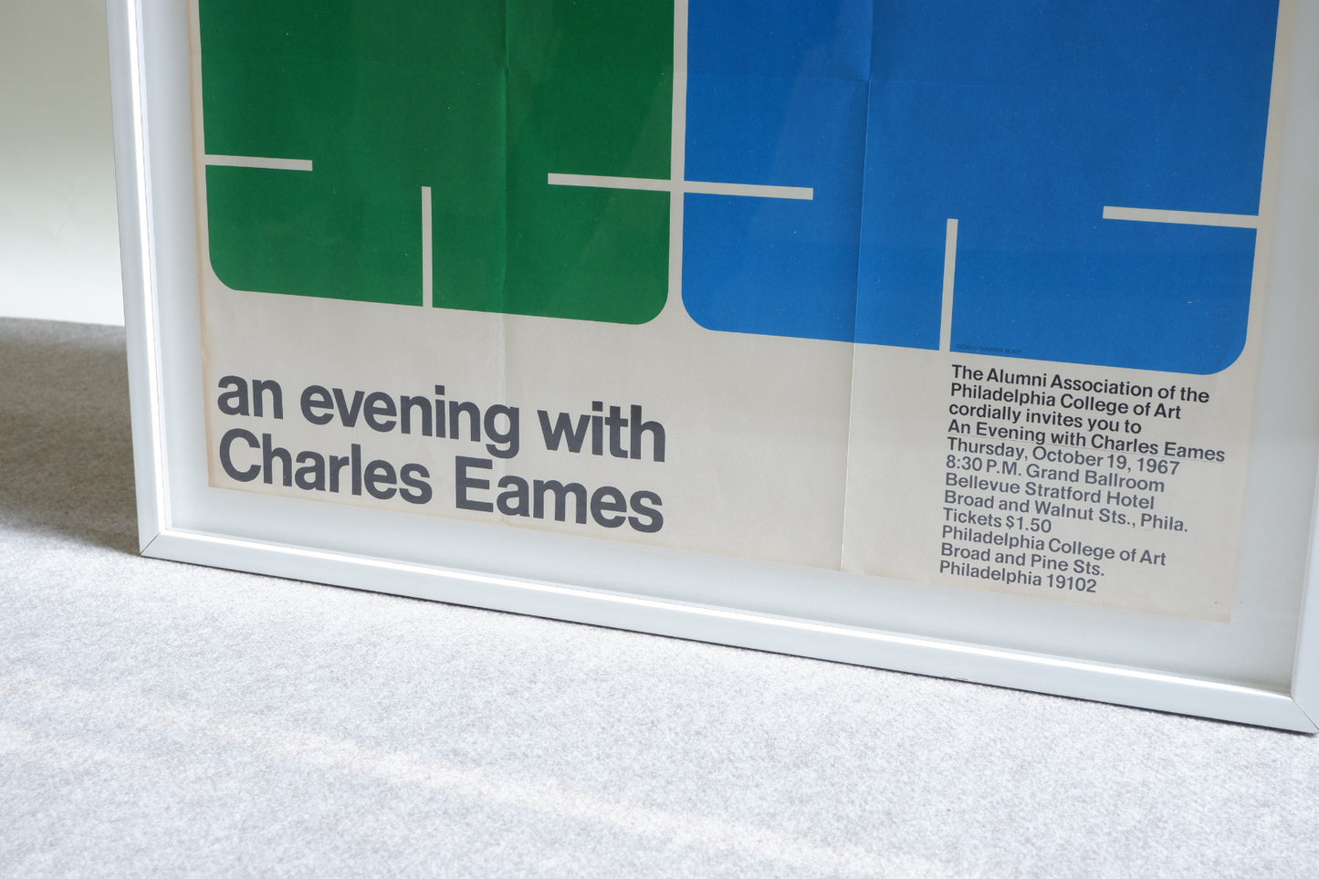 Product photo of "An Evening With Charles Eames Poster,1967 Screen print on paper" of THE ONE&ONLY