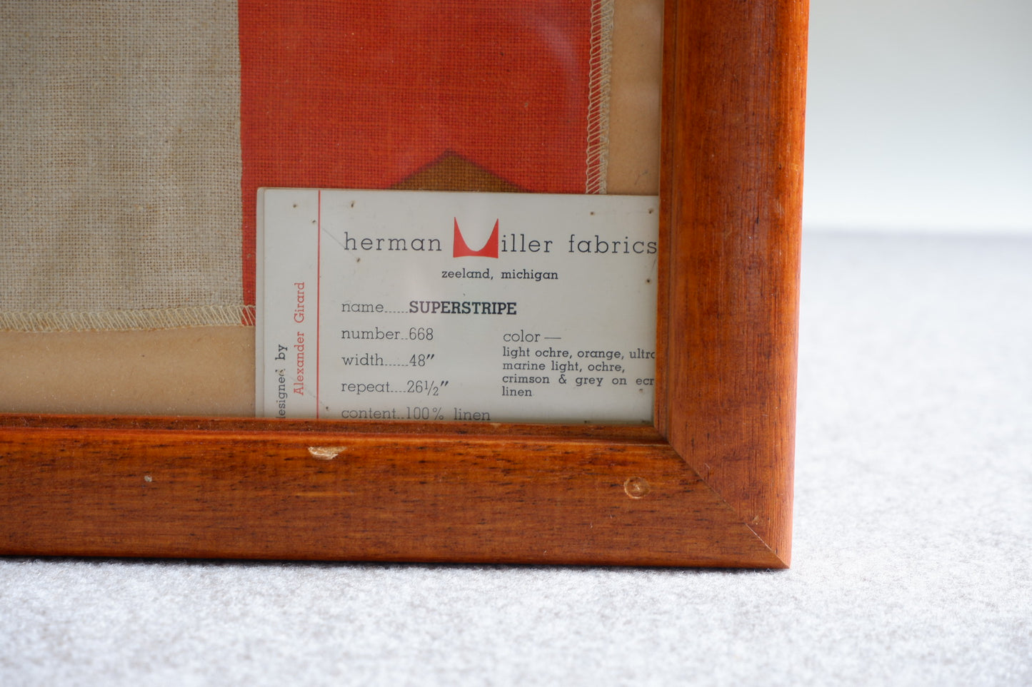 Product photo of "Herman Miller fabrics No.668 SUPER STRIPE signature” of THE ONE&ONLY